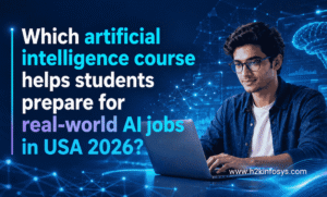 Which artificial intelligence course helps students prepare for real-world AI jobs in USA 2026?