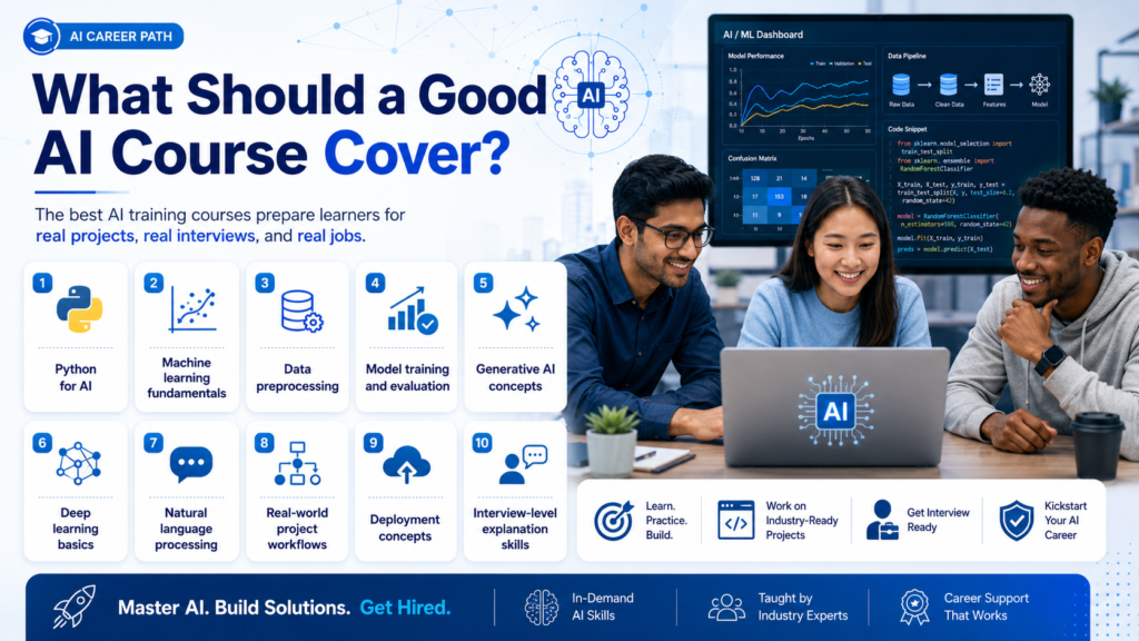 Which Artificial Intelligence Training Course Is Best for Getting Placement Assistance in the USA?