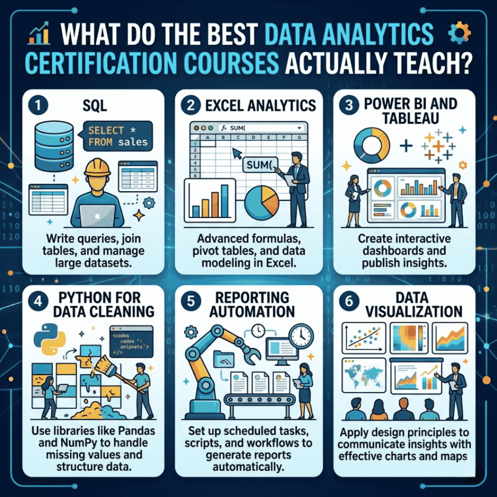 data analytics certification courses 
