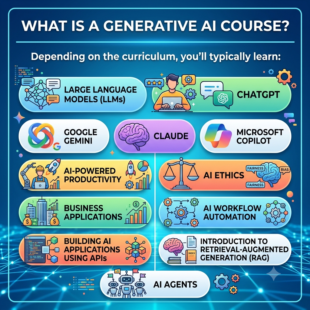 Best Generative AI Courses for Beginners: How to Choose the Right One in 2026 best Generative AI courses for beginners